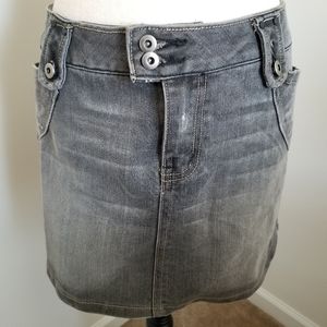 Mini jean skirt